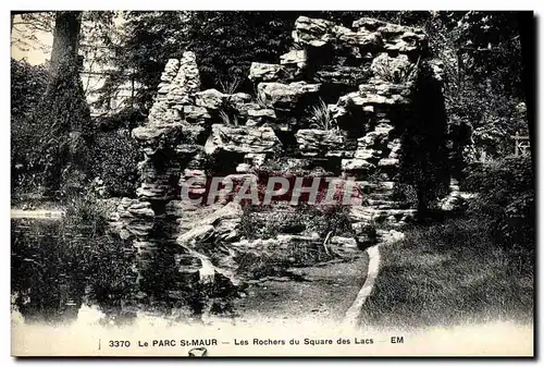 Cartes postales Le Parc St Maur Les Rochers du Square des Lacs