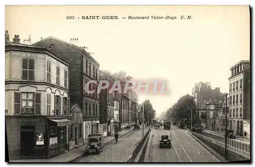 Cartes postales Saint Ouen Boulevard Victor Hugo Restaurant