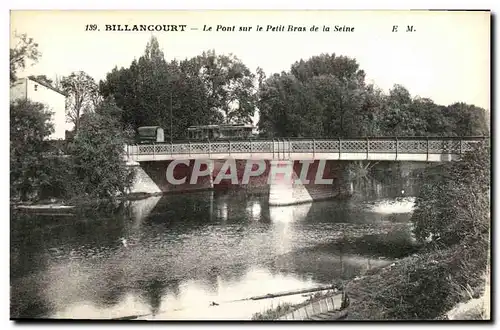 Ansichtskarte AK Billancourt Le Pont sur le Petit Bras de la Seine