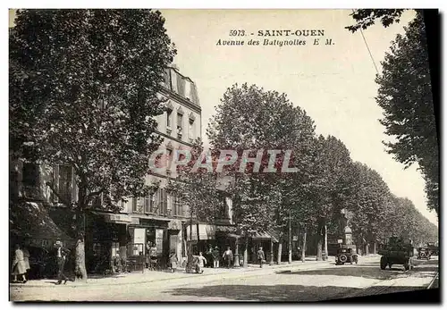 Cartes postales Saint Ouen Avenue des Batignolles