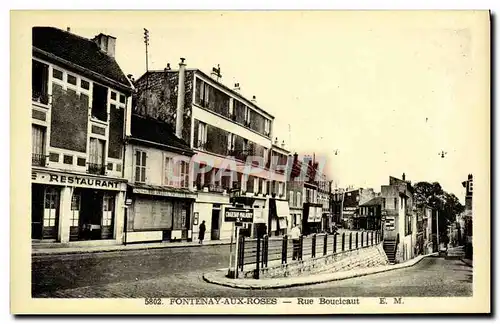 Cartes postales Fontenay aux Roses Rue Boucicaut Restaurant