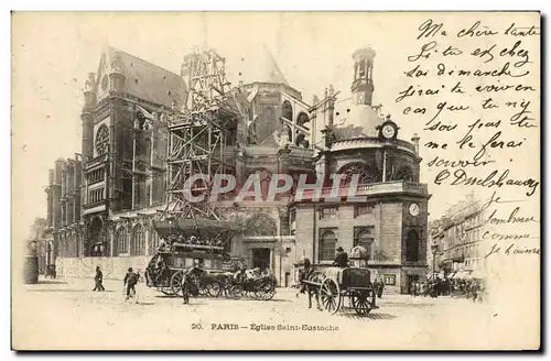 Cartes postales Eglise Saint Eustache Paris