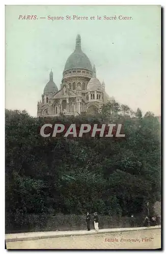 Cartes postales Paris Square St Pierre et le Sacre Coeur