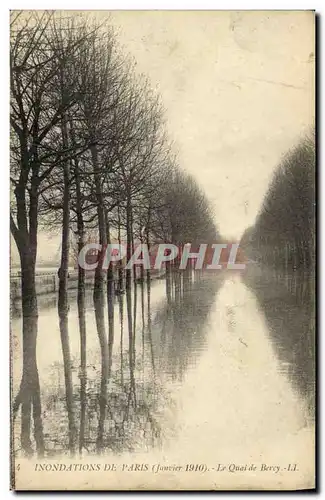 Cartes postales Inondations de Paris Le Quai de Bercy