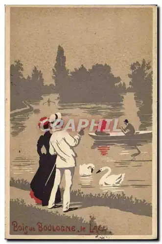 Cartes postales Bois de Boulogne le Lac Cygne
