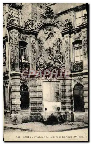 Cartes postales Rouen Fontaine de la Grosse Rorioge