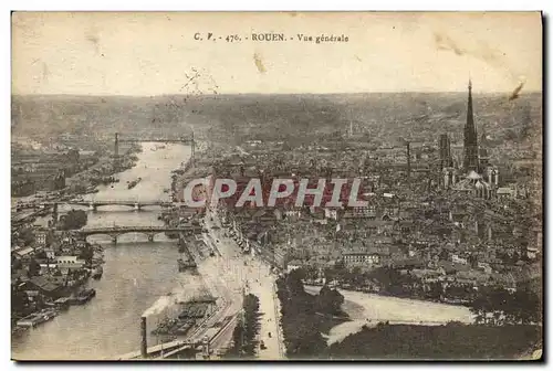 Cartes postales Rouen Vue generale