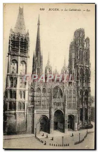 Cartes postales Rouen La Cathedrale