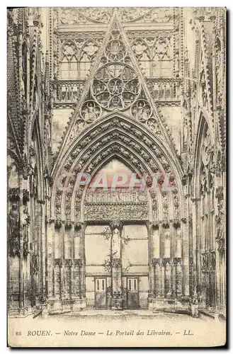 Cartes postales Rouen Notre Dame Le Portail des Libraires