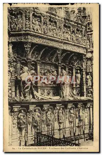 Cartes postales La Cathedrale de Rouen Tombeau des Cardinaux d Amboise