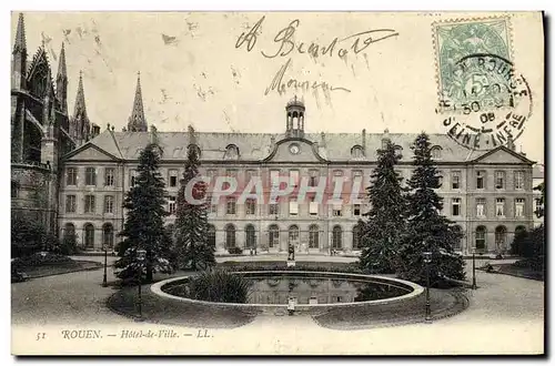 Cartes postales Rouen Hotel de Ville