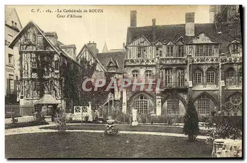 Cartes postales La Cathedrale de Rouen Cour d Albane