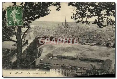 Cartes postales Rouen Vue generale