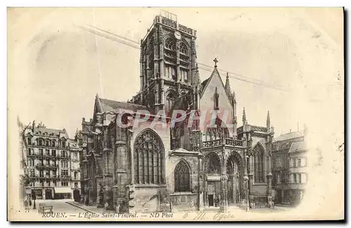 Cartes postales Rouen L Eglise Saint Vincent