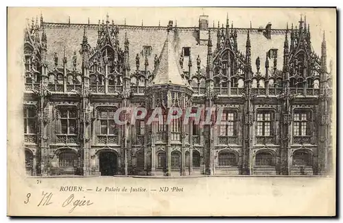 Cartes postales Rouen Le Palais de Justice