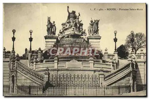 Cartes postales Rouen Fontaine Sainte Marie