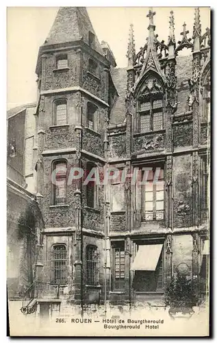 Cartes postales Rouen Hotel de Bourgtherould