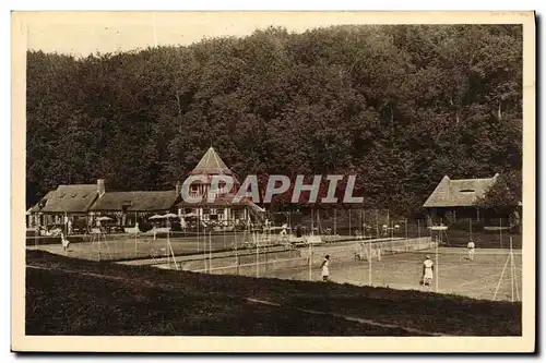 Cartes postales Saint Valery en Caux Stade Valeriquais Les Courts l abri et le Pavillon