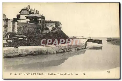 Cartes postales Saint Valery en Caux Chateau Trompette et le Port