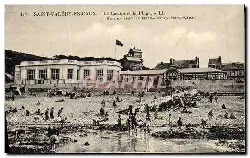 Cartes postales Saint Valery en Caux Le Casino et La Plage