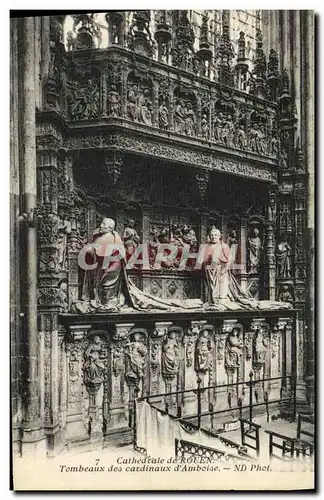 Ansichtskarte AK Cathedrale de Rouen Tombeaux des cardinaux d Amboise