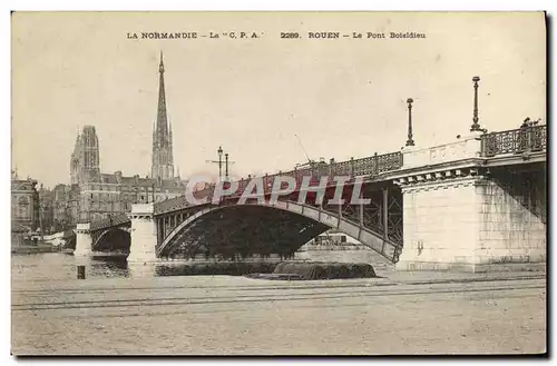 Ansichtskarte AK Rouen Le Pont Boieldieu