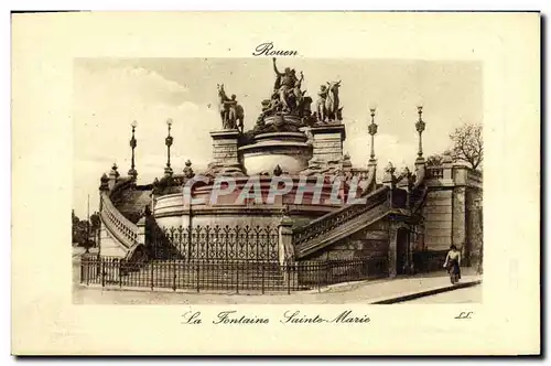 Cartes postales Rouen La Fontaine Sainte Marie