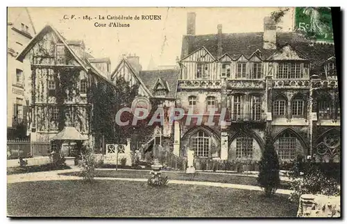 Ansichtskarte AK La Cathedrale de Rouen Cour d Albane