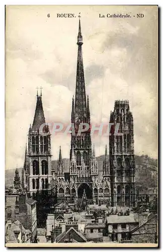 Cartes postales Rouen La Cathedrale