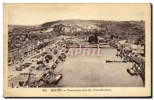 Cartes postales Rouen Panorama pris du Transbordeur