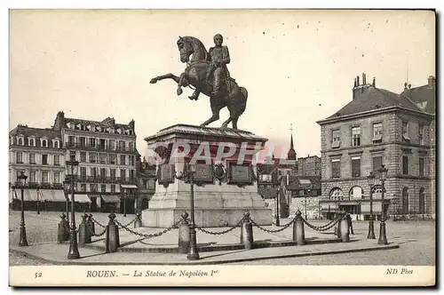 Cartes postales Rouen La Statue de Napoleon l er