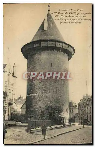 Cartes postales Rouen Tour du Chateau de Philippe Auguste dite Tour Jeanne d Arc