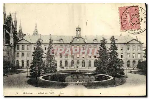 Cartes postales Rouen Hotel de Ville