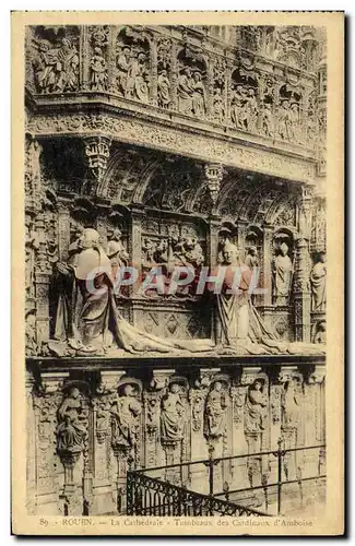 Ansichtskarte AK Rouen La Cathedrale Tombeau des cardinaux d Amboise