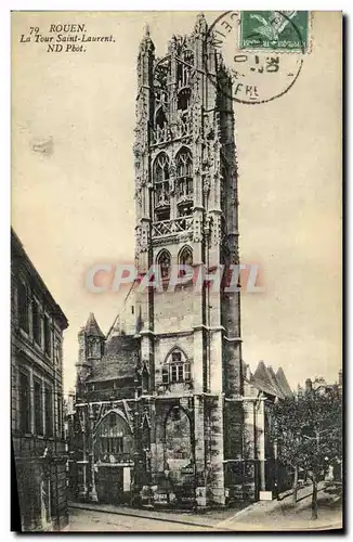 Cartes postales Rouen La Tour Saint Laurent