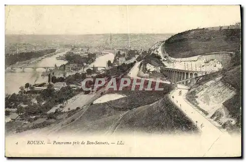 Ansichtskarte AK Rouen Panorama pris de Bon Secours