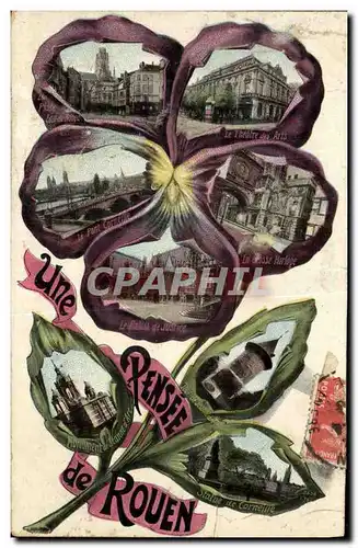 Cartes postales Une Pensee de Rouen