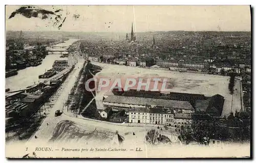 Cartes postales Rouen Pnaorama pris de Sainte Catherine