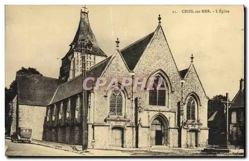 Cartes postales Criel sur Mer L Eglise