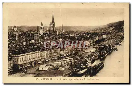 Cartes postales Rouen Les Quais Vue prise du Transbordeur