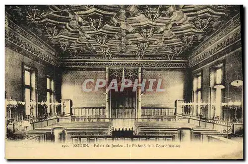 Ansichtskarte AK Rouen Palais de Justice Le Plafond de la Cour d Assises