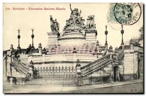 Cartes postales Rouen Fontaine Sainte Marie