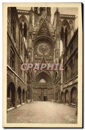 Cartes postales Rouen La Ville Musee Cathedrale Cour et portail des libraires