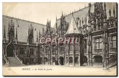 Cartes postales Rouen Le Palais de Justice