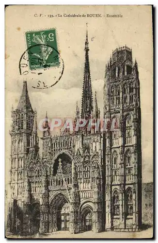 Cartes postales La Cathedrale de Rouen Ensemble