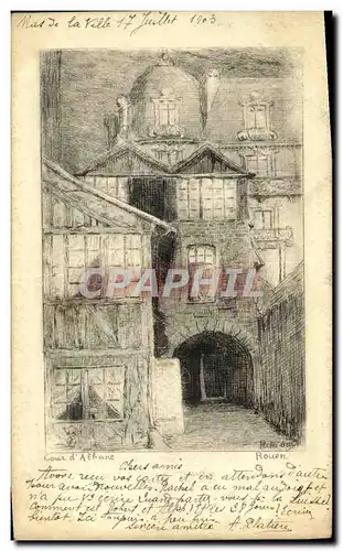 Cartes postales Cour d Albane Rouen