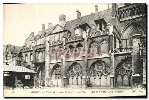 Cartes postales Rouen Cour d Albane Ancien cloitre