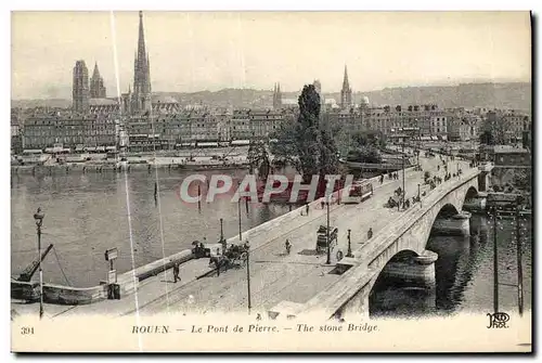 Cartes postales Rouen Le Pont de Pierre