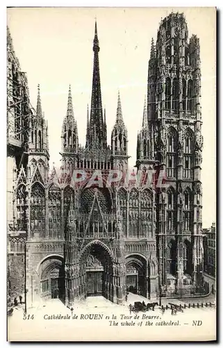 Cartes postales Cathedrale de Rouen et la Tour de Beurre