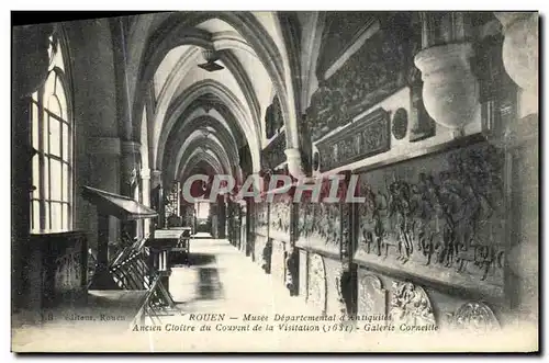 Cartes postales Rouen Musee Departemental d Antiquites Ancien cloitre du couvent de la visitation Galerie Cornei